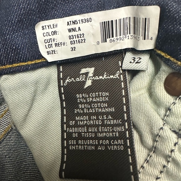NWT 7 for All Mankind Standard jeans - Picture 3 of 10